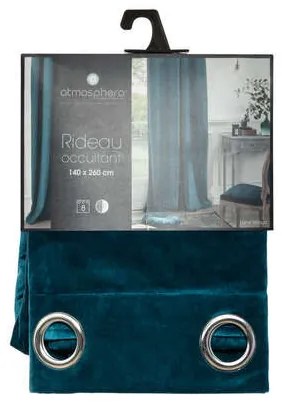 Draperie Velvet Albastru, 140 x 260 Cm