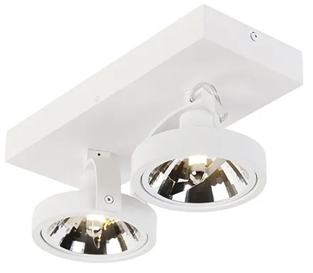 Spotlight de design alb reglabil cu 2 lumini - Go