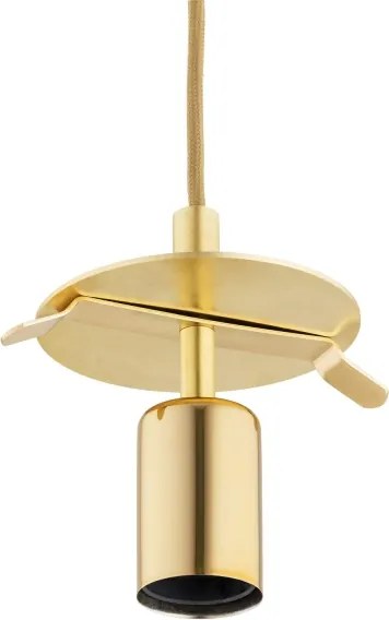 Lustră pe cablu Argon 8448 ALMIROS 1xE27/15W/230V d. 30 cm auriu