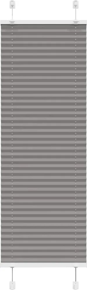 vidaXL Jaluzea plisată Antracit 40x100 cm Lățime țesătură 39,4 cm
