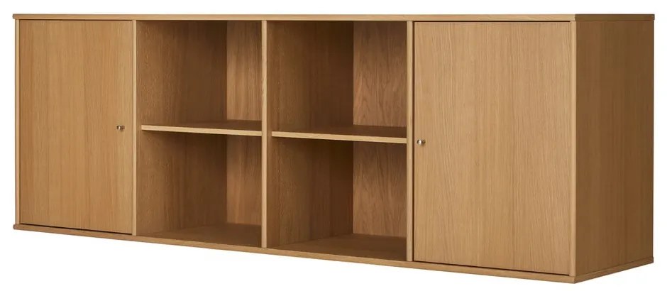 Comodă în culoare naturală joasă cu aspect de lemn de stejar suspendată 176x61 cm Mistral – Hammel Furniture