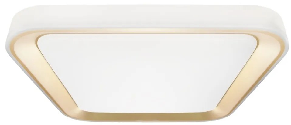 Plafonier LED dimabil QUADRO 66W 230V 3000-6000K alb/auriu + DO