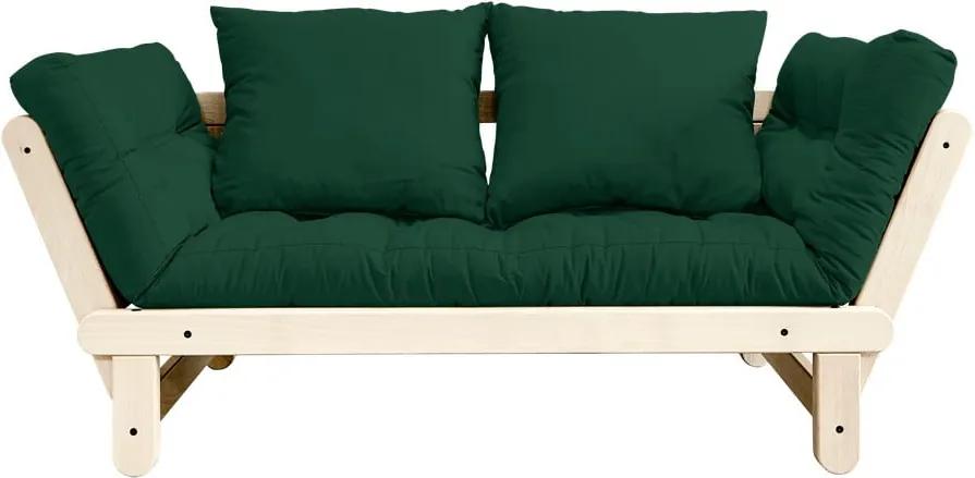 Canapea extensibilă Karup Design Beat Natural/Forest Green