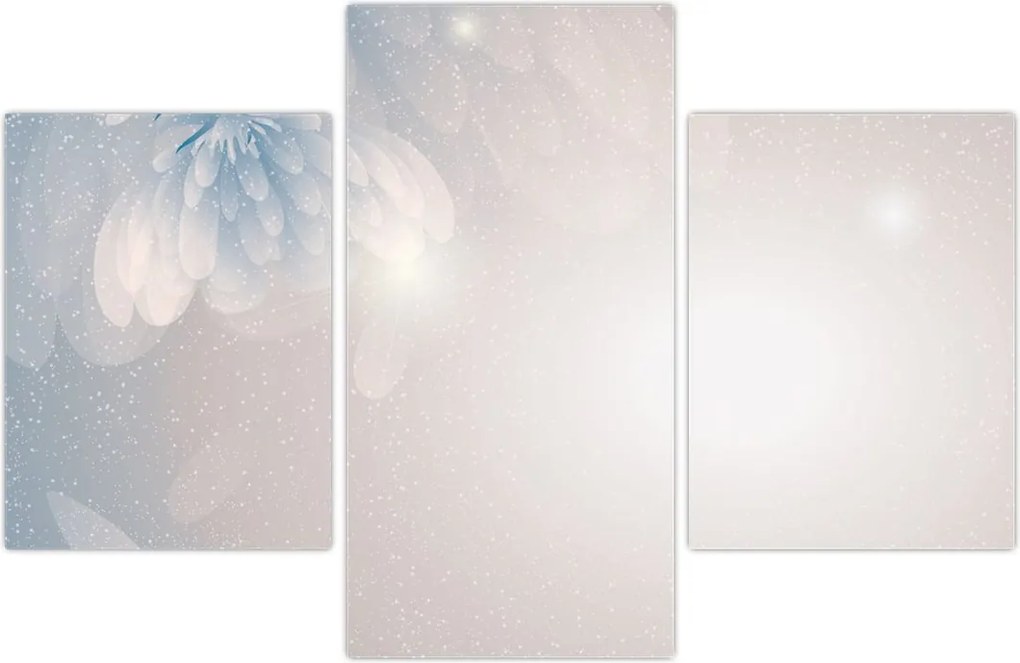 Tablou - Flori înzăpezite (90x60 cm)