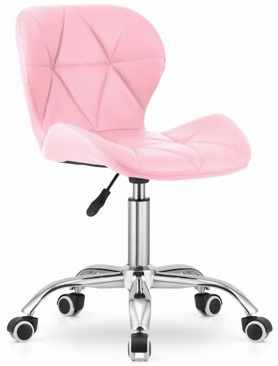 Set pentru birou masa de birou TAYLOR SONOMA 100x50 cm + scaun de birou AVOLA din piele ecologica roz