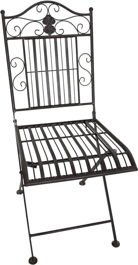 Set de dining pentru grădină maro închis din metal pentru 2 persoane – Garden Pleasure