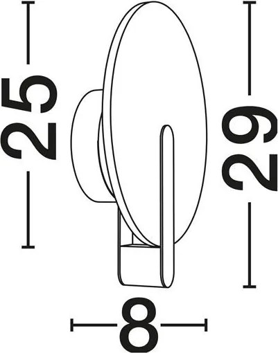 Aplica de perete LED ambientala MARU