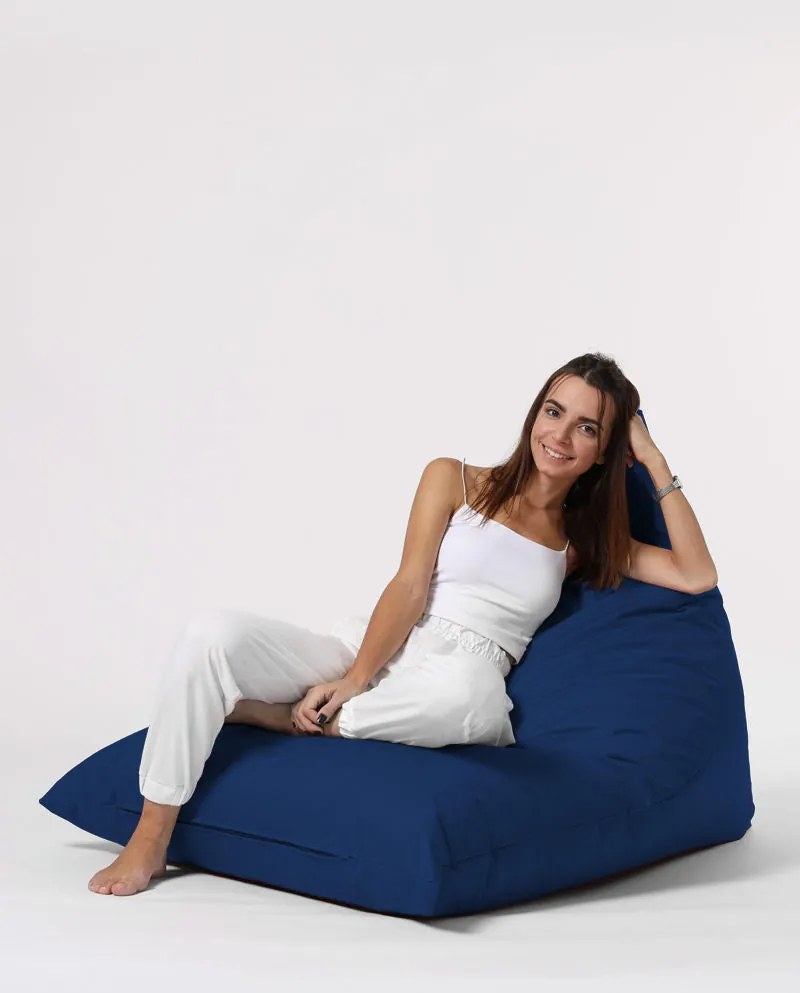 Fotoliu puf pentru grădină Pyramid Big Bed Pouf - Dark Blue