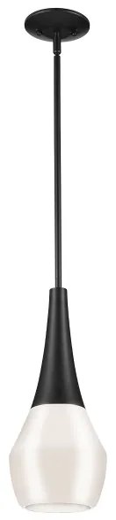 Kichler KL-DEELA-P-BK - Lustră cu tijă DEELA, 1x E27/60W/230V, Ø 17,8 cm, negru