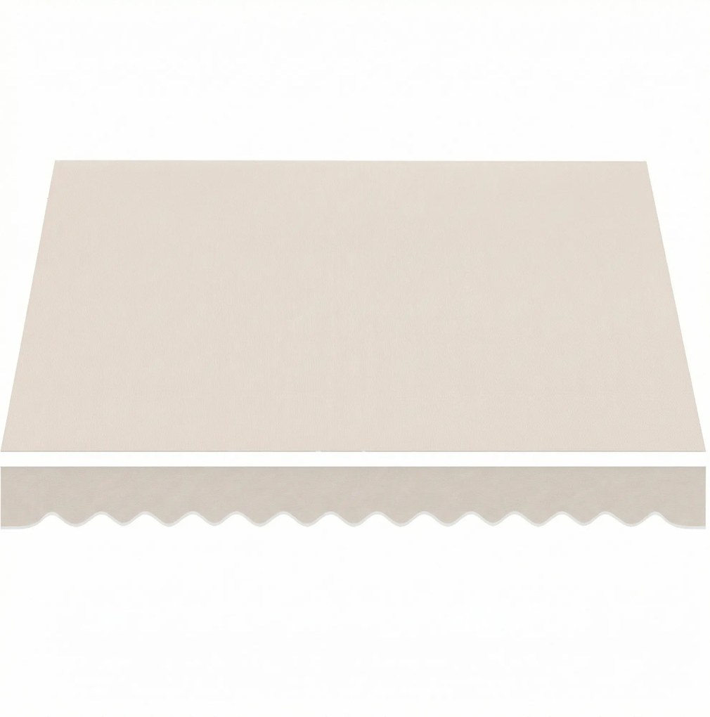 Outsunny Material de Înlocuire pentru Cort Retractabil, Poliester UV 50+, 3.5x2.5 m, Crem, pentru Balcon, Terasă, Grădină, 337x250 cm | Aosom Romania