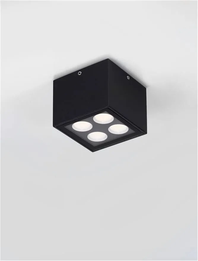 Plafoniera/Spot LED iluminat exterior IP54 SIMPLY negru
