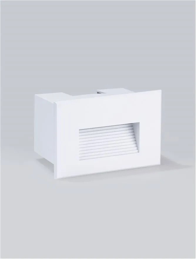 Spot LED incastrabil exterior, ambiental, IP65, POLKA alb