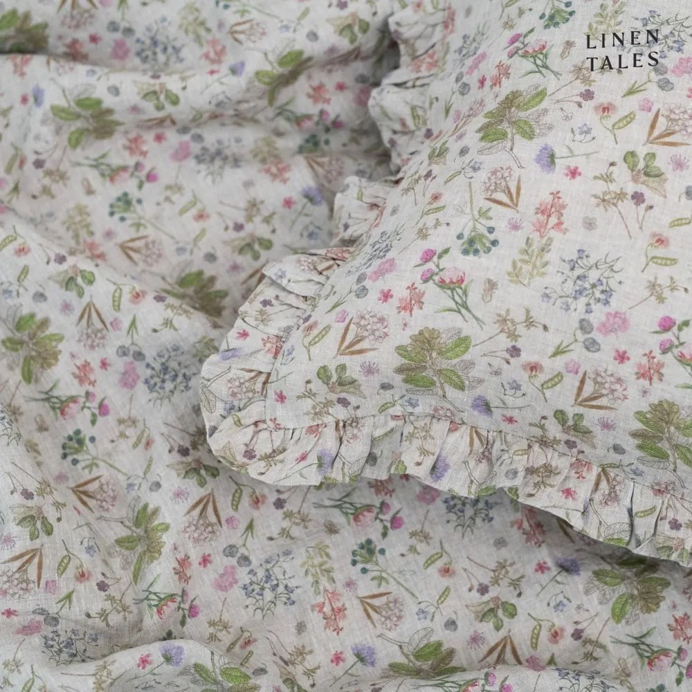 Față de pernă din in 40x40 cm Botany 2 – Linen Tales