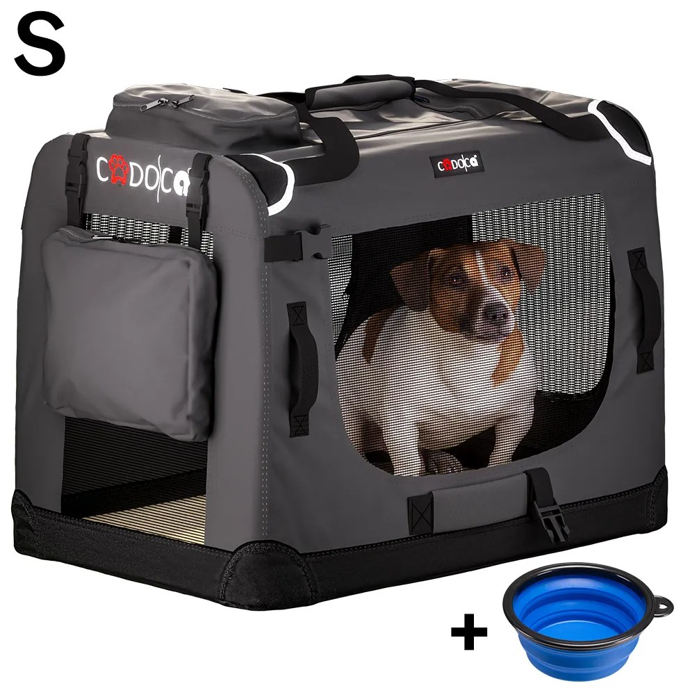 Deuba Geanta de transport pentru caini S 50x34x36cm - antracit