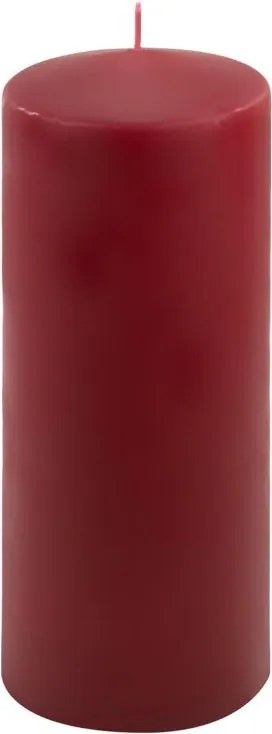 Set de lumânări, 25 cm, Ø 10 cm, burgundy, 4 buc