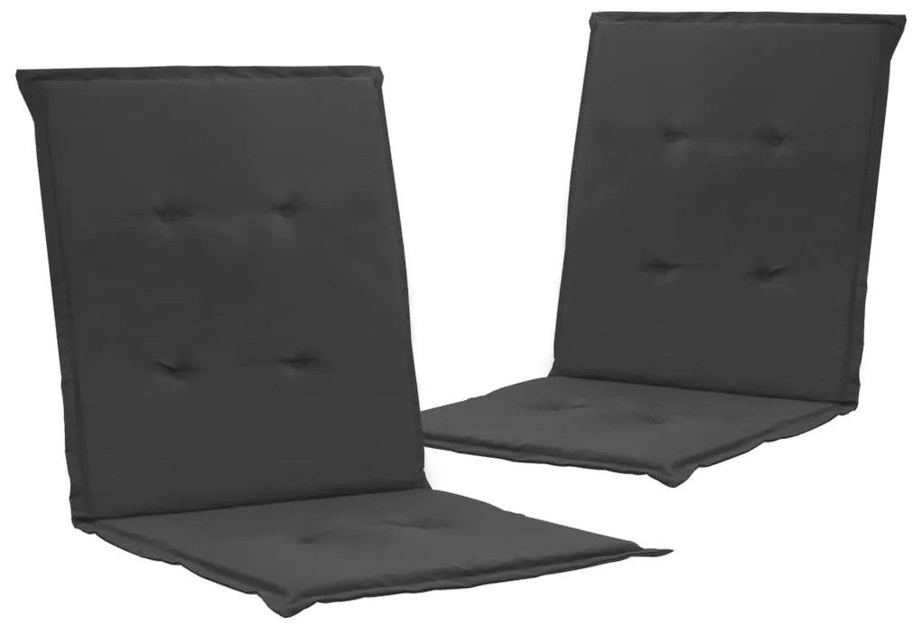 vidaXL Perne pentru scaun de grădină, 2 buc., antracit, 100x50x3 cm