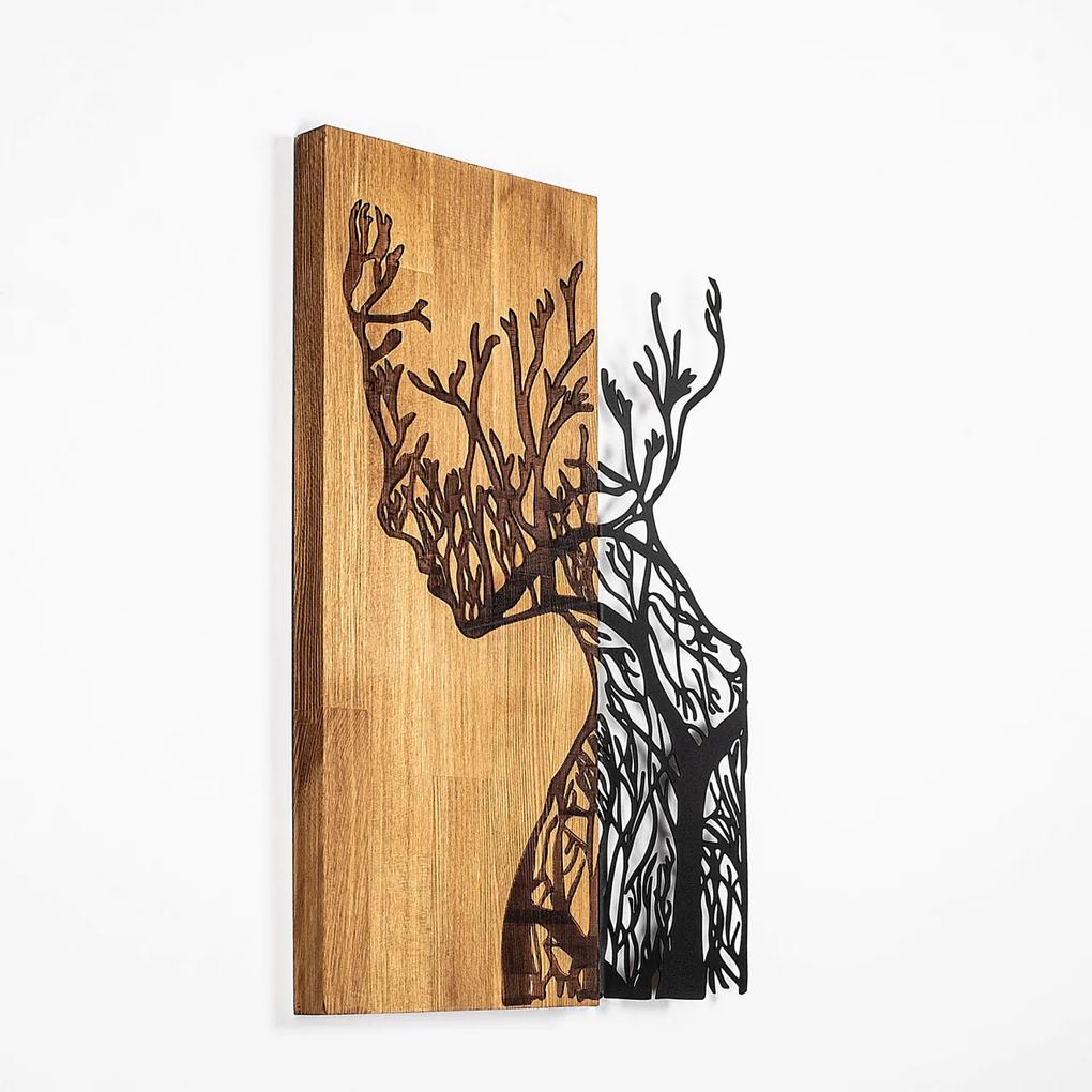 Accesoriu decorativ de perete din lemn Tree woman - 318