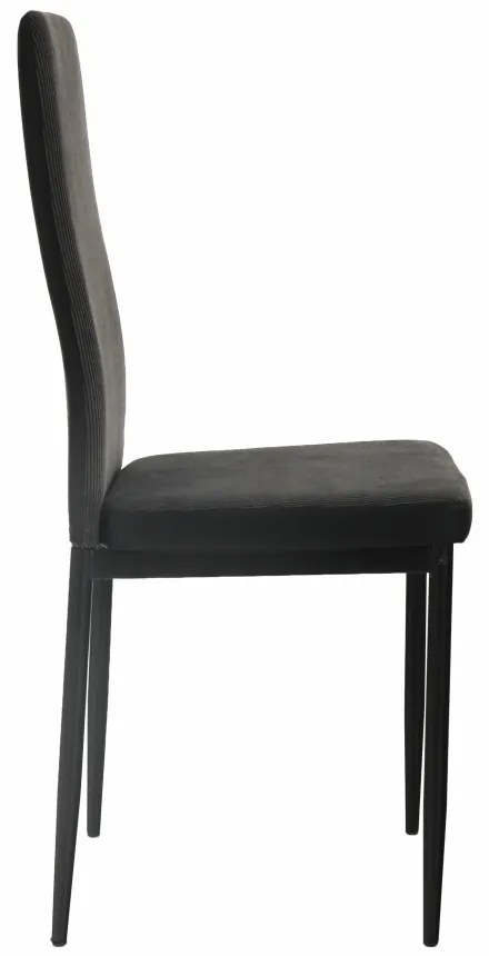 Scaun de sufragerie Enrico (gri închis + negru). 1016553