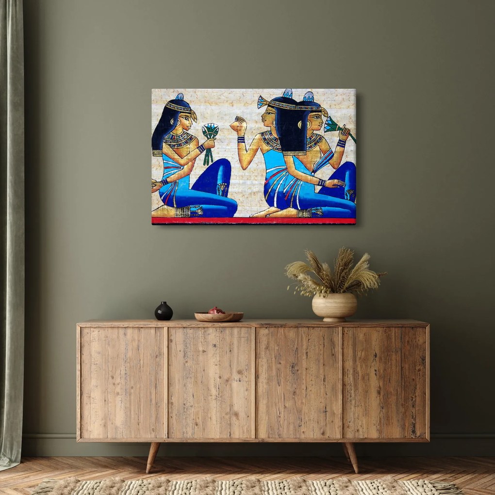 Tablou - Picturi egiptene (90x60 cm)