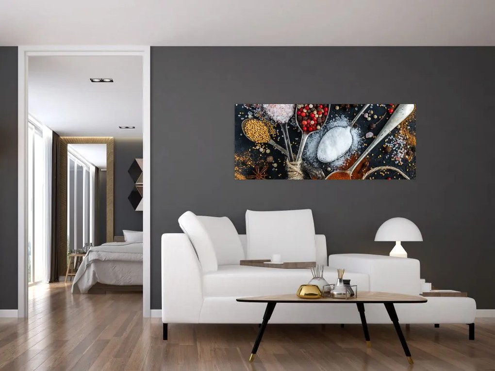 Tablou cu condimente (120x50 cm)