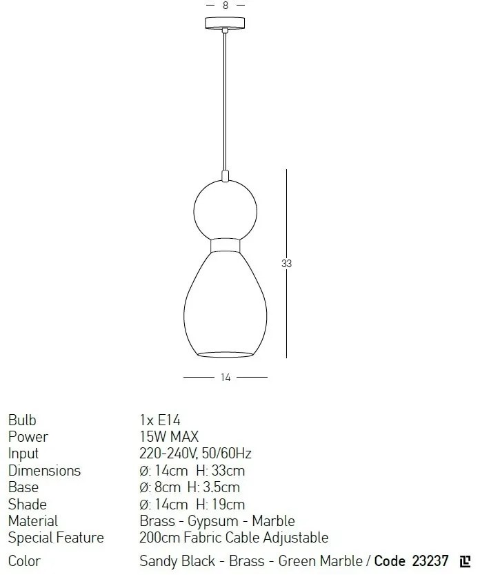 Pendul design decorativ modern Rupert II