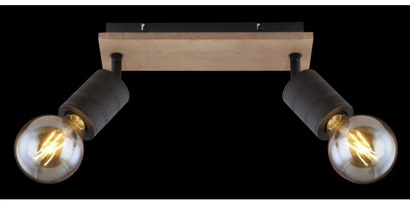 Aplica de perete/tavan minimalista cu 2 spoturi orientabile JOSELLA
