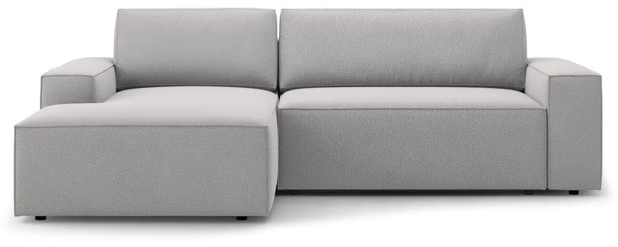 Colțar gri deschis extensibil (cu colț pe partea stângă ) Jodie – Micadoni Home