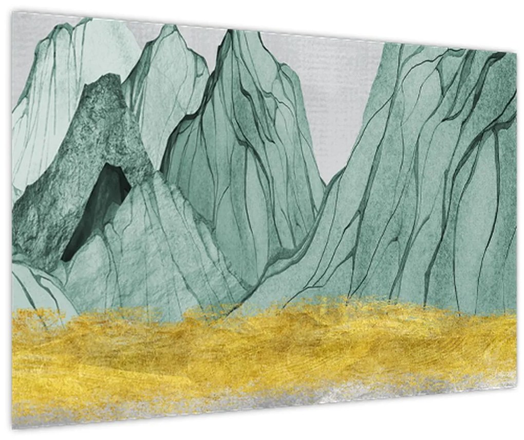 Tablou - Munții Smarald N⁰1 (90x60 cm)