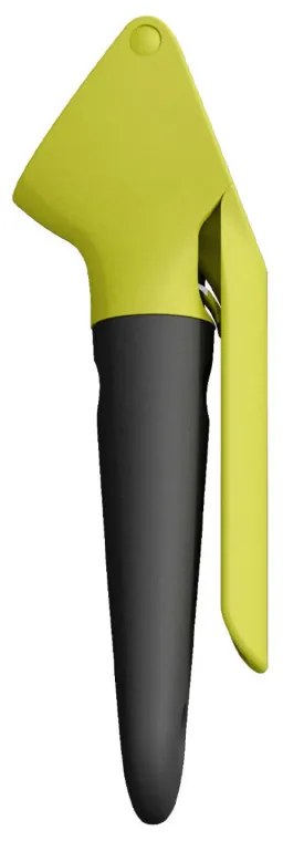 Presa pentru usturoi Trebonn PESTO 1523206, 18 cm, Maner moale, Atasament detasabil, Negru/Galben