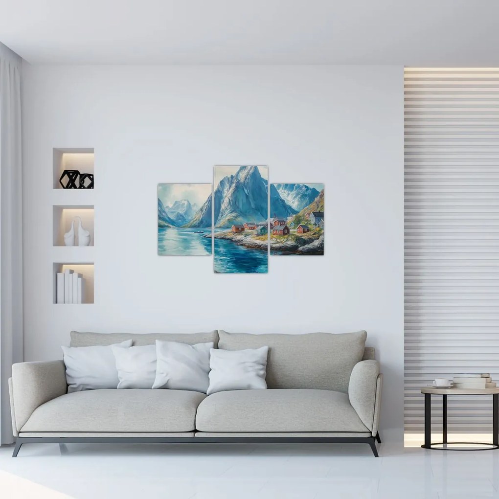 Tablou - Sat norvegian (90x60 cm)
