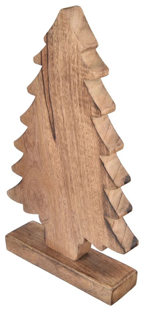 Decorațiune din lemn de mango 4Home Snowflake Tree, 33 cm