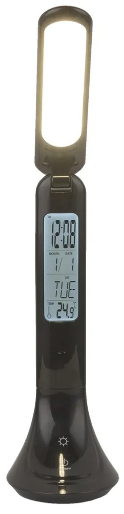 Veioza LED dimabila / Lampa de birou cu touchdimer TYRELL neagra 58329B GL