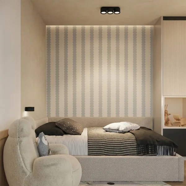Sollux SL.2613 - Aplică de perete AURA 1xGX53/10W/230V neagră