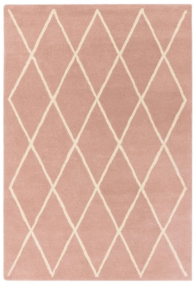 Covor roz handmade din lână 160x230 cm Albany – Asiatic Carpets