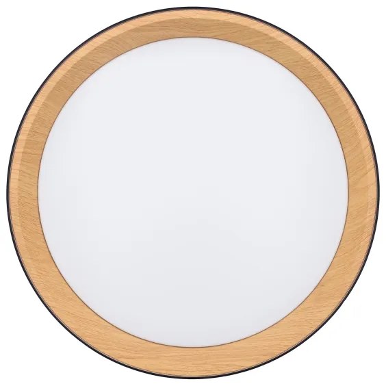 Plafonieră LED dimabilă Solight WO8016 LARIOS LED/48W/230V d. 39 cm negru + telecomandă