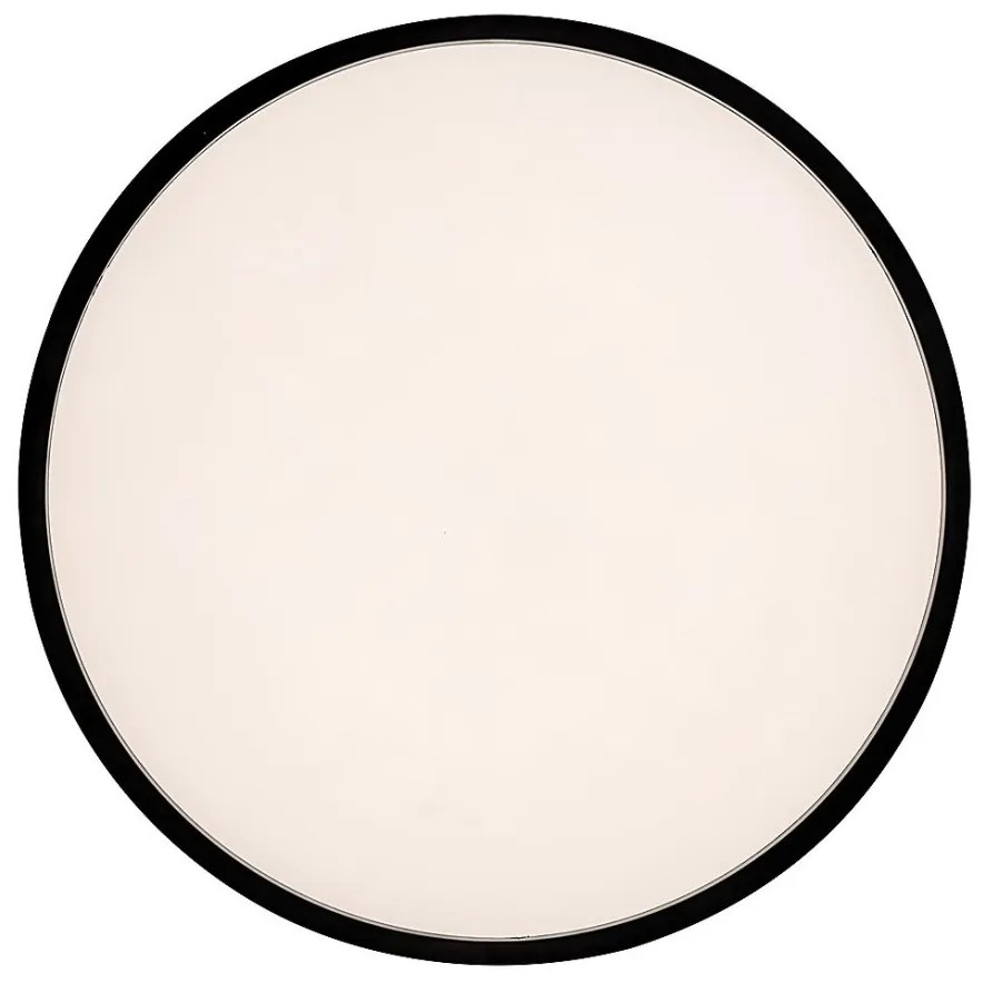 Plafoniera LED cu senzor de miscare si protectie IP44 Larcia negru, 28cm