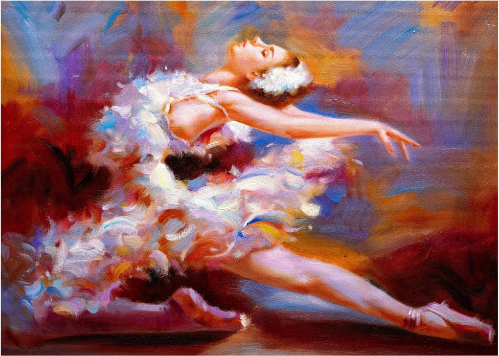 Tablou - Balerină,pictură (70x50 cm)