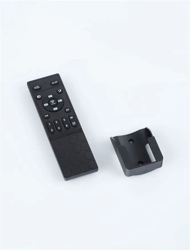 Lustra LED cu ventilator si telecomanda exterior IP54 BLOWY