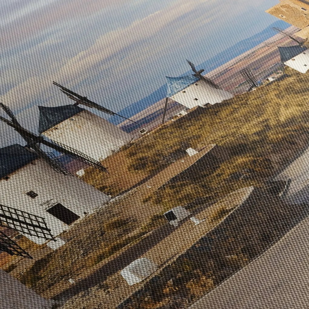 Tablou - Morile de vânt din Consuegra, Spania (90x60 cm)
