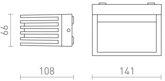 Aplică LED de exterior CLAIRE LED/6W/230V IP54 RED-Design Rendl-R13564