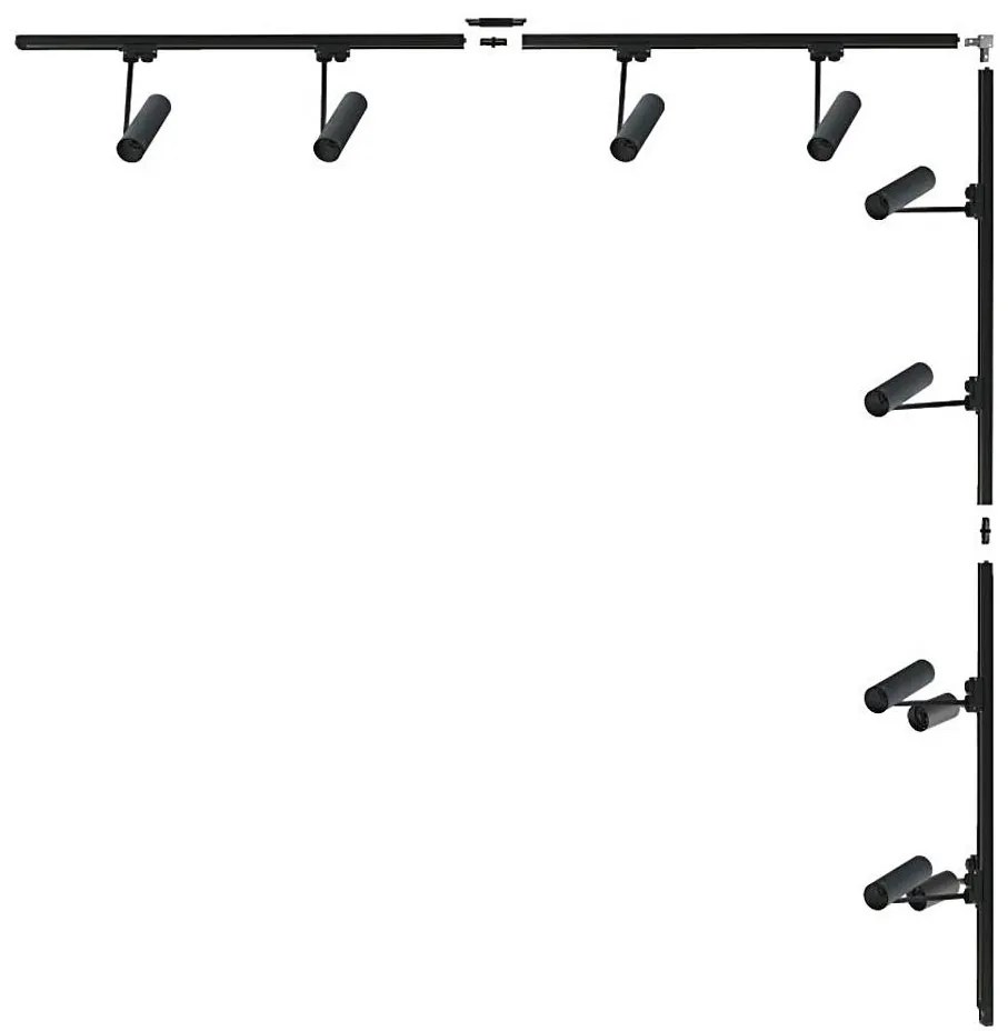 Zuma Line 3586 - Spot pe șină LISA 8xGU10/35W/230V, negru