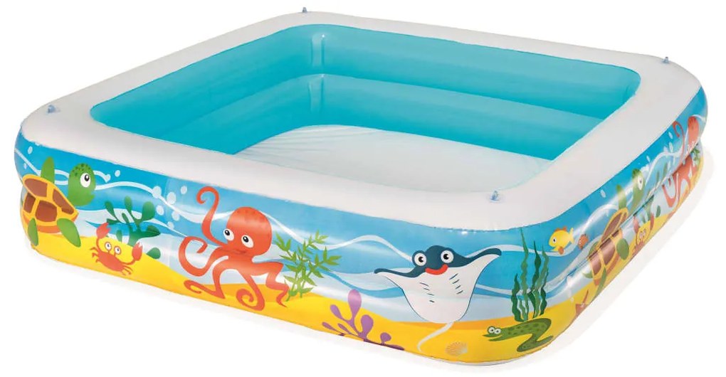 Bestway piscină de joacă cu baldachin, albastru, 140x140x114 cm, 52192