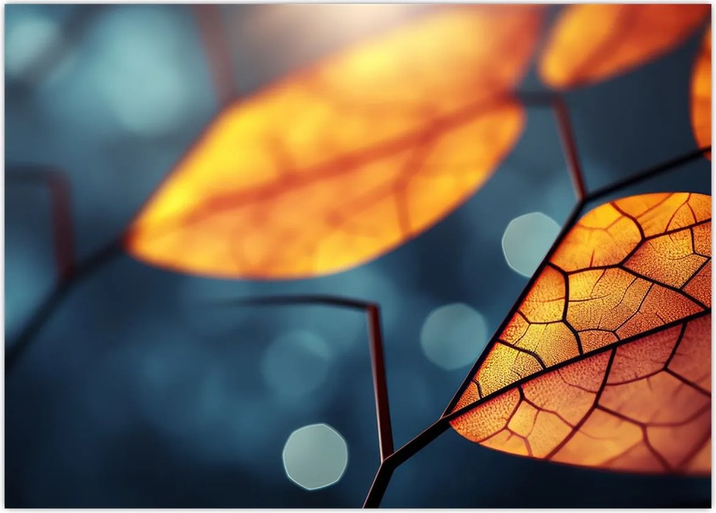 Tablou - Textura frunzelor (70x50 cm)