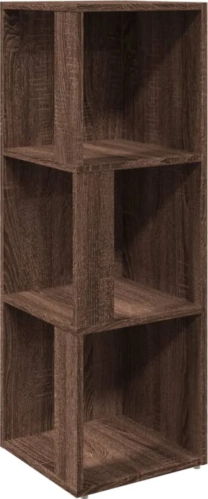 vidaXL Dulap colțar, stejar maro, 33x33x100 cm, lemn compozit