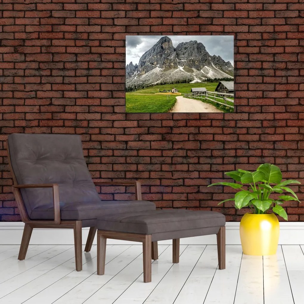 Tablou pe sticlă - În munții austrieci (70x50 cm)