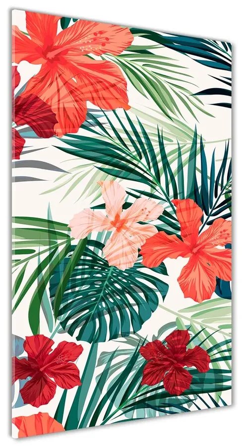 Tablou sticlă Flori Hawaii