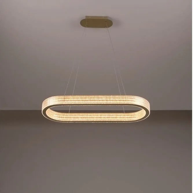 Lustra LED suspendata deosebita KLEPSIDRA, 90x30cm
