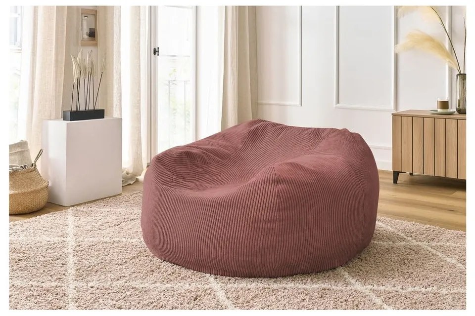 Fotoliu bean bag roz deschis Voltaire – Bobochic Paris