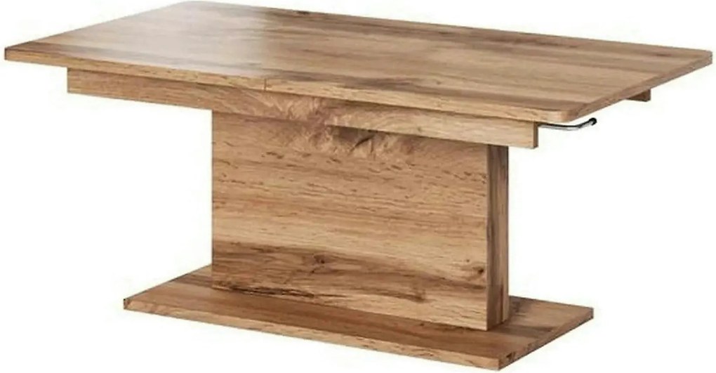 Masa extensibila BUSETTI, stejar wotan, PAL, 126/167x70x56/74 cm