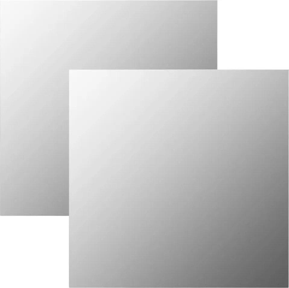 vidaXL Oglinzi de perete, 2 buc., 60 x 60 cm, sticlă, pătrat